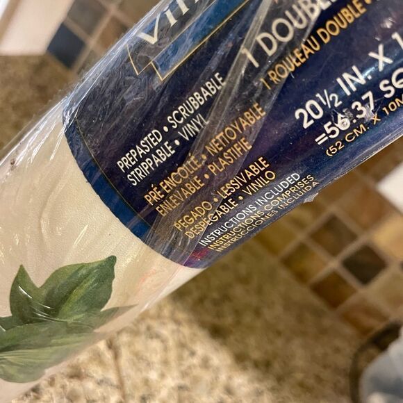 Village Strawberry Blueberry Flowers Print Wallpaper Drawer Lining Paper - Picture 6 of 16